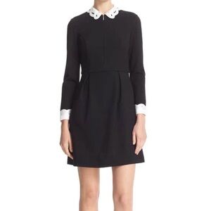 Ted Baker Black Dress with White Cuff Details